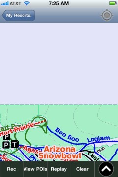 Arizona Snowbowl ski map - iPhone Ski App