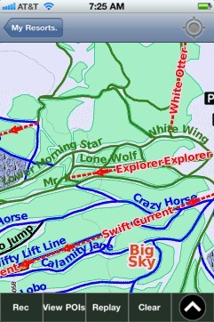 Big Sky ski map - iPhone Ski App