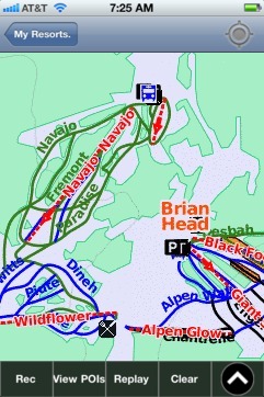 Brian Head ski map - iPhone Ski App
