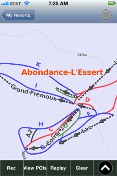Abondance ski map - iPhone Ski App