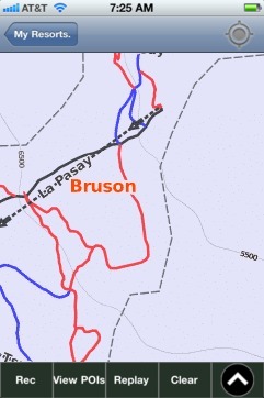 Bruson ski map - iPhone Ski App
