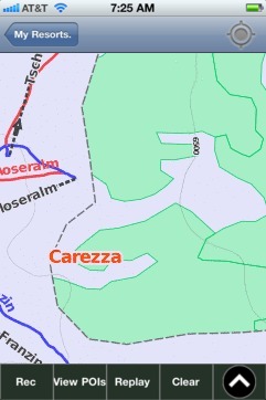 Carezza ski map - iPhone Ski App