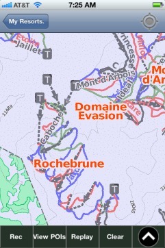Domaine Evasion Mont-Blanc ski map - iPhone Ski App