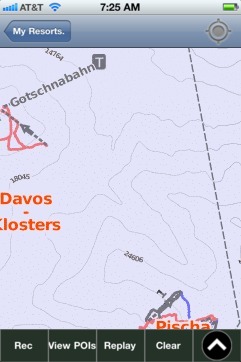 Davos-Klosters ski map - iPhone Ski App