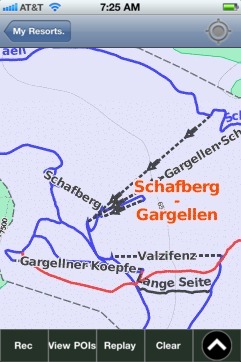 Gargellen ski map - iPhone Ski App