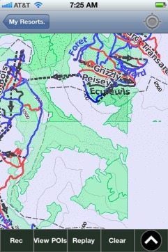 Paradiski ski map - iPhone Ski App