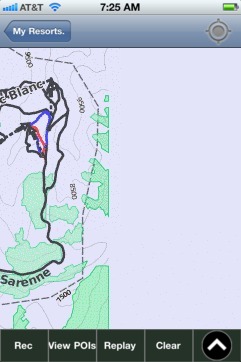 Alpe D'Huez-Les Deux Alpes ski map - iPhone Ski App