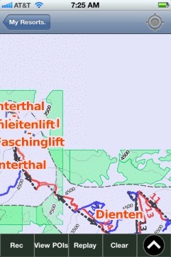 Hochkonig Winterreich ski map - iPhone Ski App