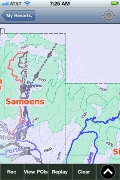Le Grand Massif ski map - iPhone Ski App