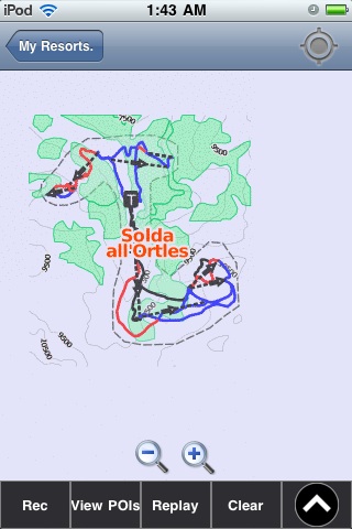 Ortler Skiarena ski map - iPhone Ski App