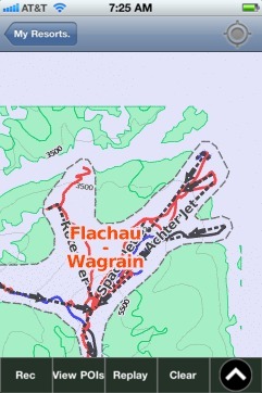 Salzburger Sportwelt ski map - iPhone Ski App