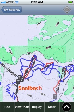 Saalbach-Hinterglemm-Leogang ski map - iPhone Ski App