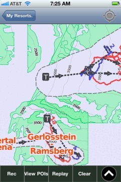 Zillertal ski map - iPhone Ski App
