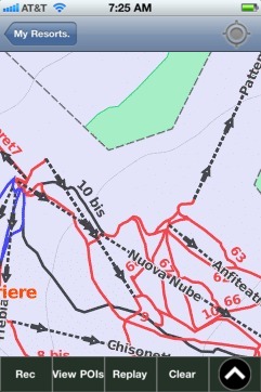 Sestriere ski map - iPhone Ski App