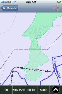 St Francois Longchamp ski map - iPhone Ski App