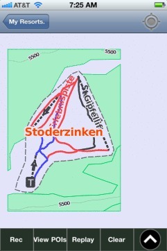 Stoderzinken ski map - iPhone Ski App