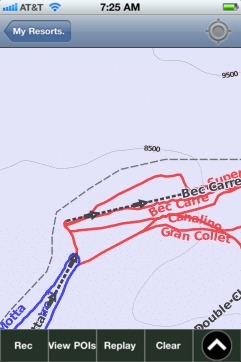 Valtournenche ski map - iPhone Ski App