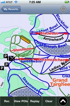 Grand Targhee ski map - iPhone Ski App
