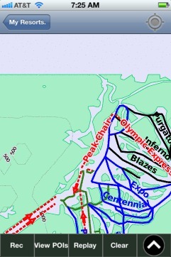 Grouse Mountain ski map - iPhone Ski App