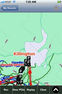 Killington ski map - iPhone Ski App