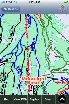Moonlight Basin ski map - iPhone Ski App