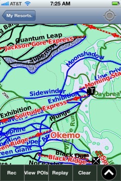 Okemo ski map - iPhone Ski App