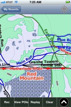 Red Mountain ski map - iPhone Ski App