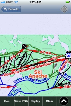 Ski Apache ski map - iPhone Ski App