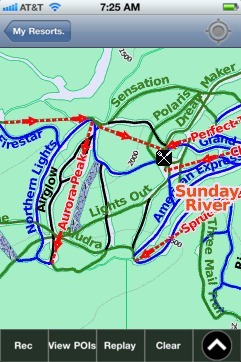 Sunday River ski map - iPhone Ski App