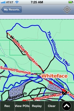 Whiteface ski map - iPhone Ski App