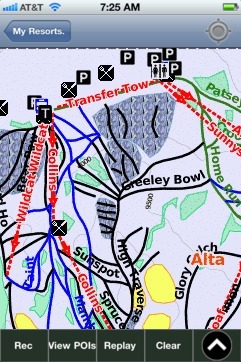 Alta ski map - iPhone Ski App