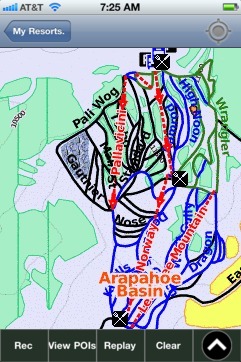 Arapahoe Basin ski map - iPhone Ski App