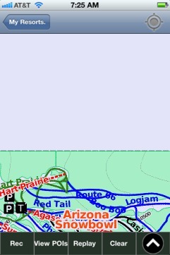 Arizona Snowbowl ski map - iPhone Ski App