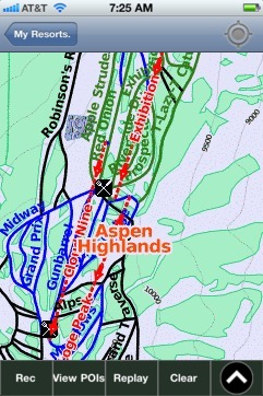 Aspen Highlands ski map - iPhone Ski App