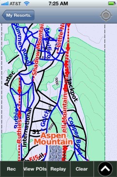 Aspen Mountain ski map - iPhone Ski App