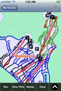 Belleayre ski map - iPhone Ski App
