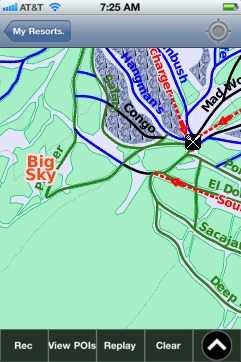 Big Sky ski map - iPhone Ski App