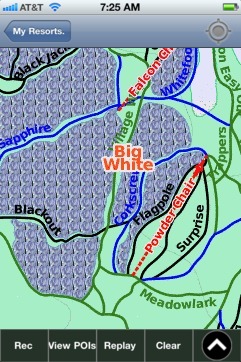 Big White ski map - iPhone Ski App