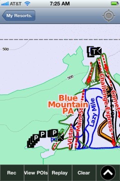 Blue Mountain(Pennsylvania) ski map - iPhone Ski App