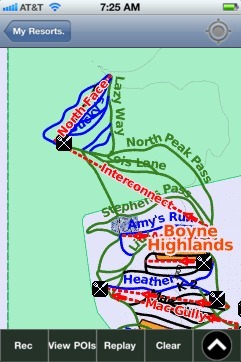 Boyne Highlands ski map - iPhone Ski App