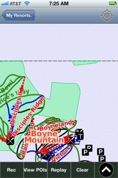 Boyne Mountain ski map - iPhone Ski App