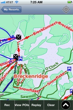 Breckenridge ski map - iPhone Ski App