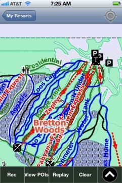Bretton Woods ski map - iPhone Ski App