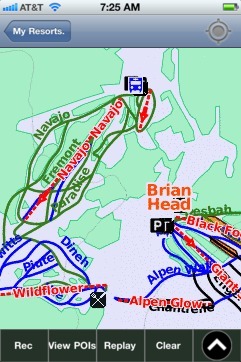 Brian Head ski map - iPhone Ski App