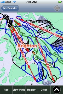 Brighton ski map - iPhone Ski App