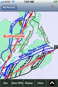 Buttermilk ski map - iPhone Ski App