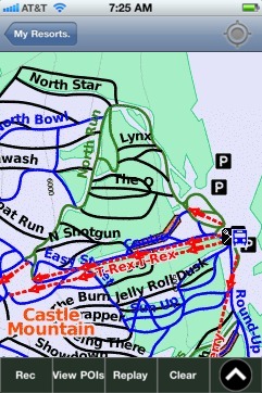 Castle Mountain(AB) ski map - iPhone Ski App