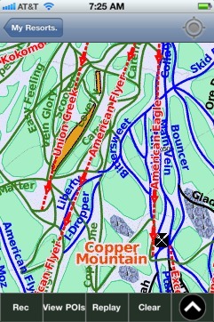 Copper Mountain ski map - iPhone Ski App