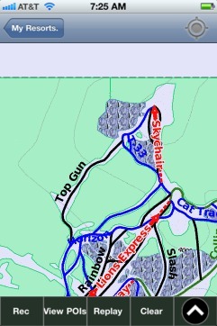 Cypress ski map - iPhone Ski App