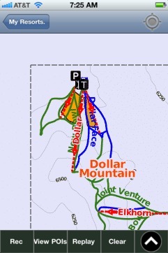 Dollar Mountain ski map - iPhone Ski App